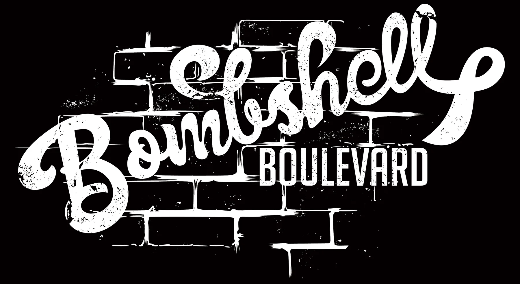 White Bombshell Boulevard final logo