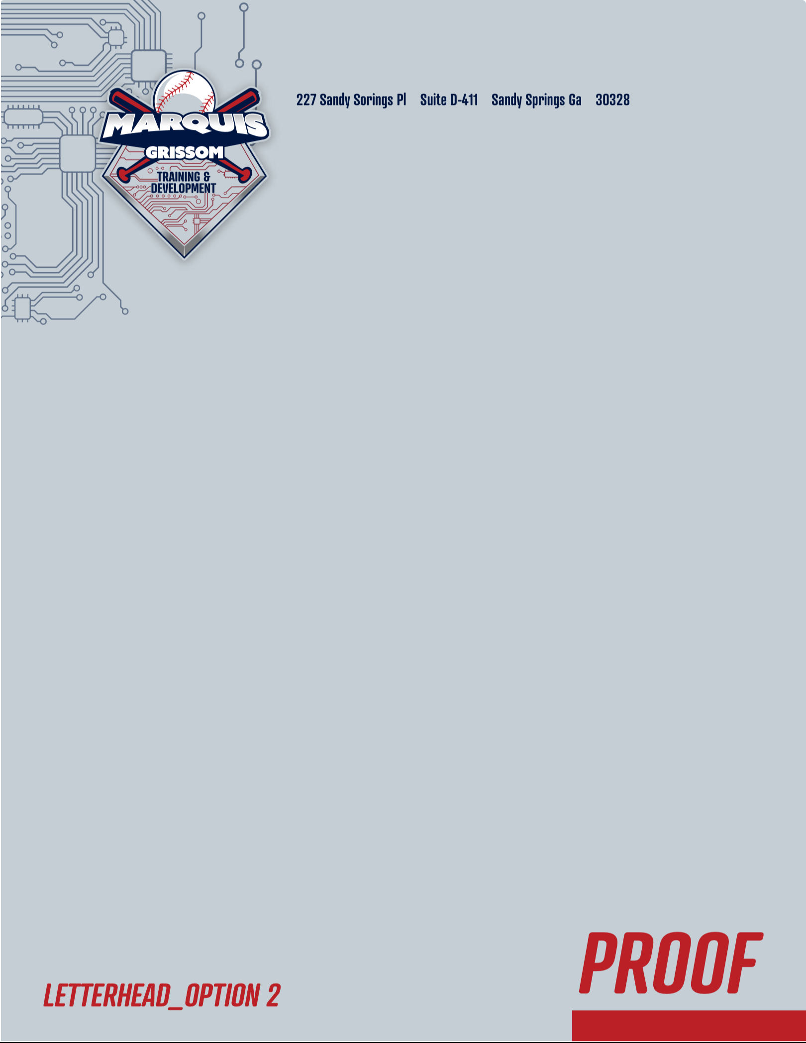 Marquis Grissom letterhead concept two