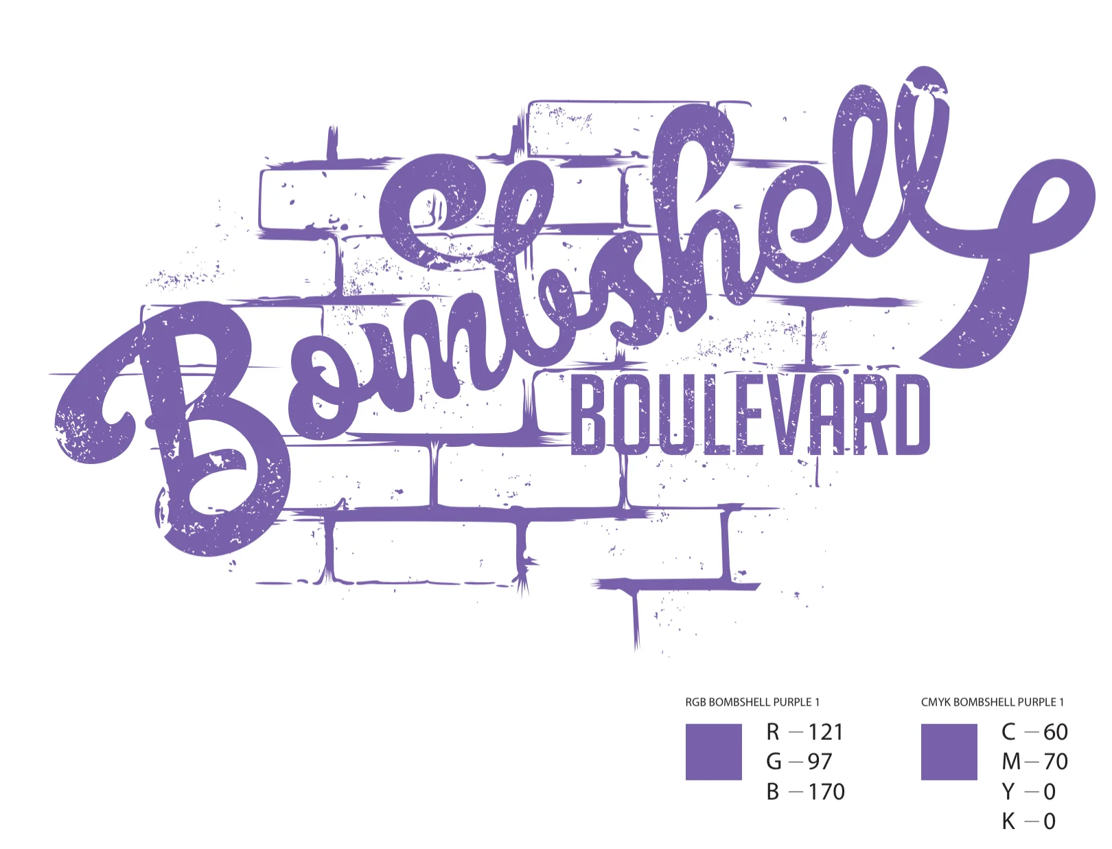Bombshell Boulevard purple one color specifications