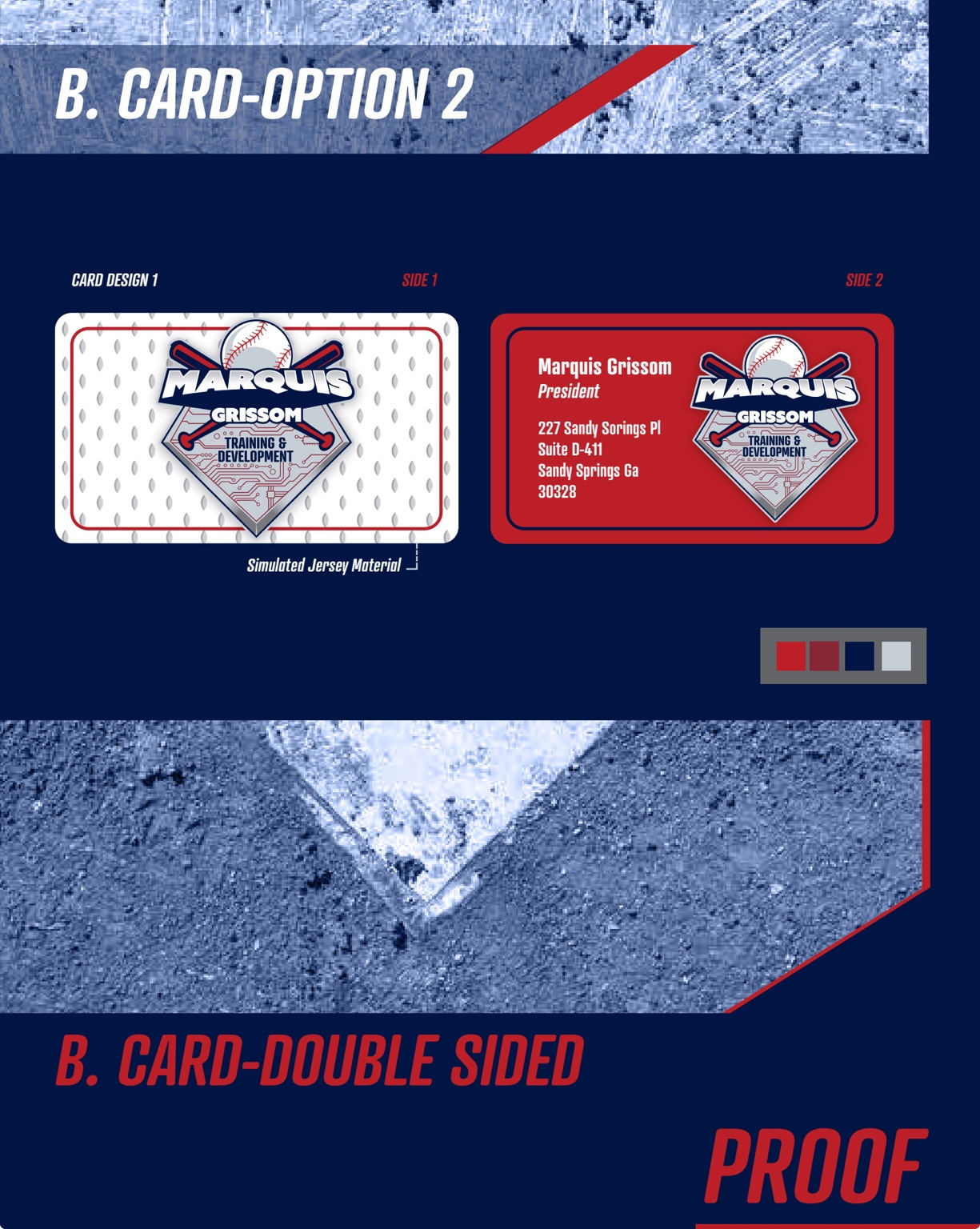 Marquis Grissom business card option two
