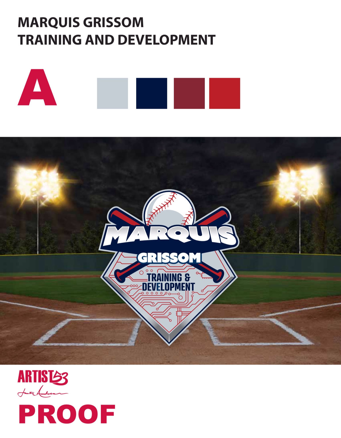 Marquis Grissom logo color direction A