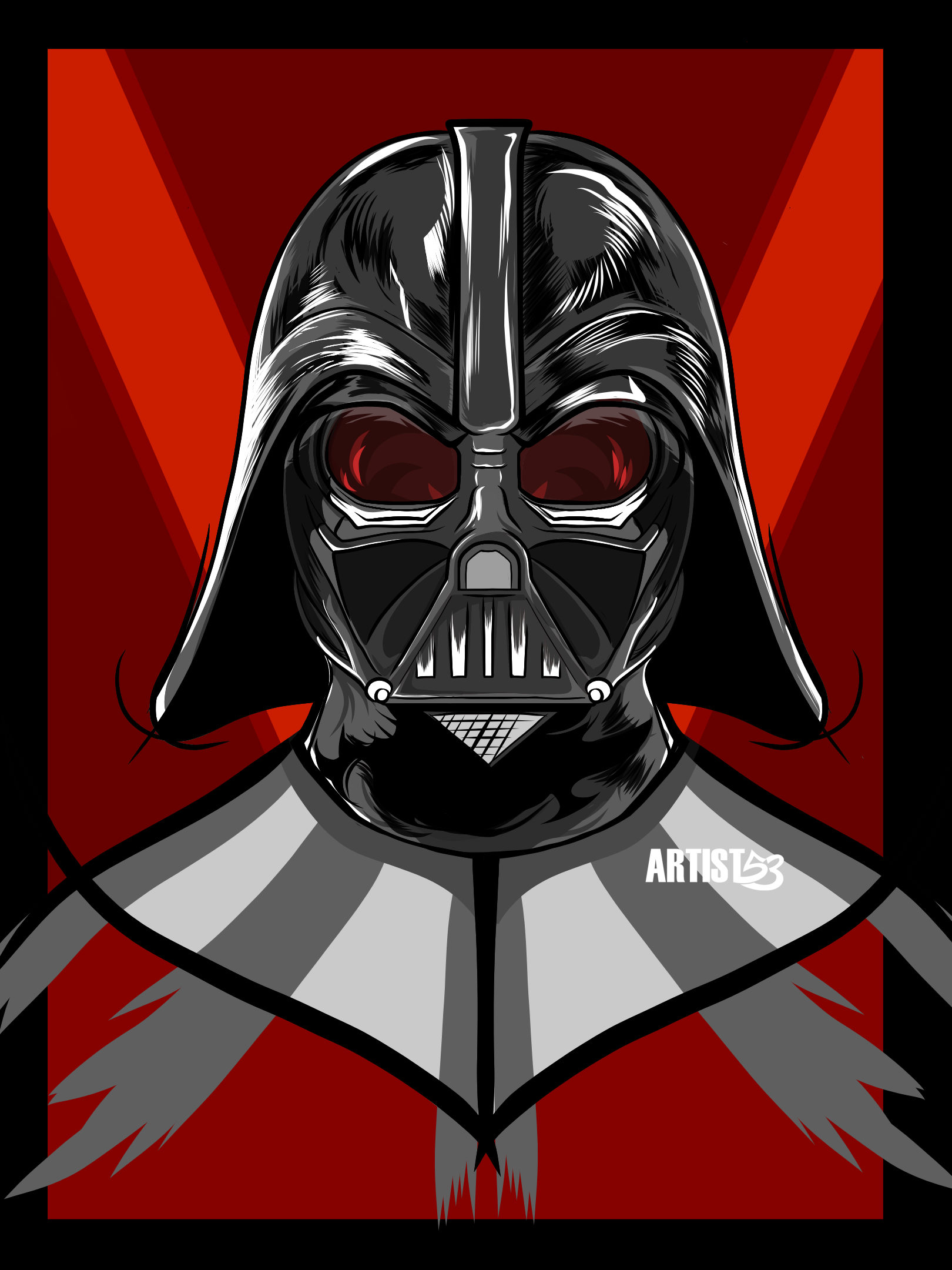Darth Vader mask detail