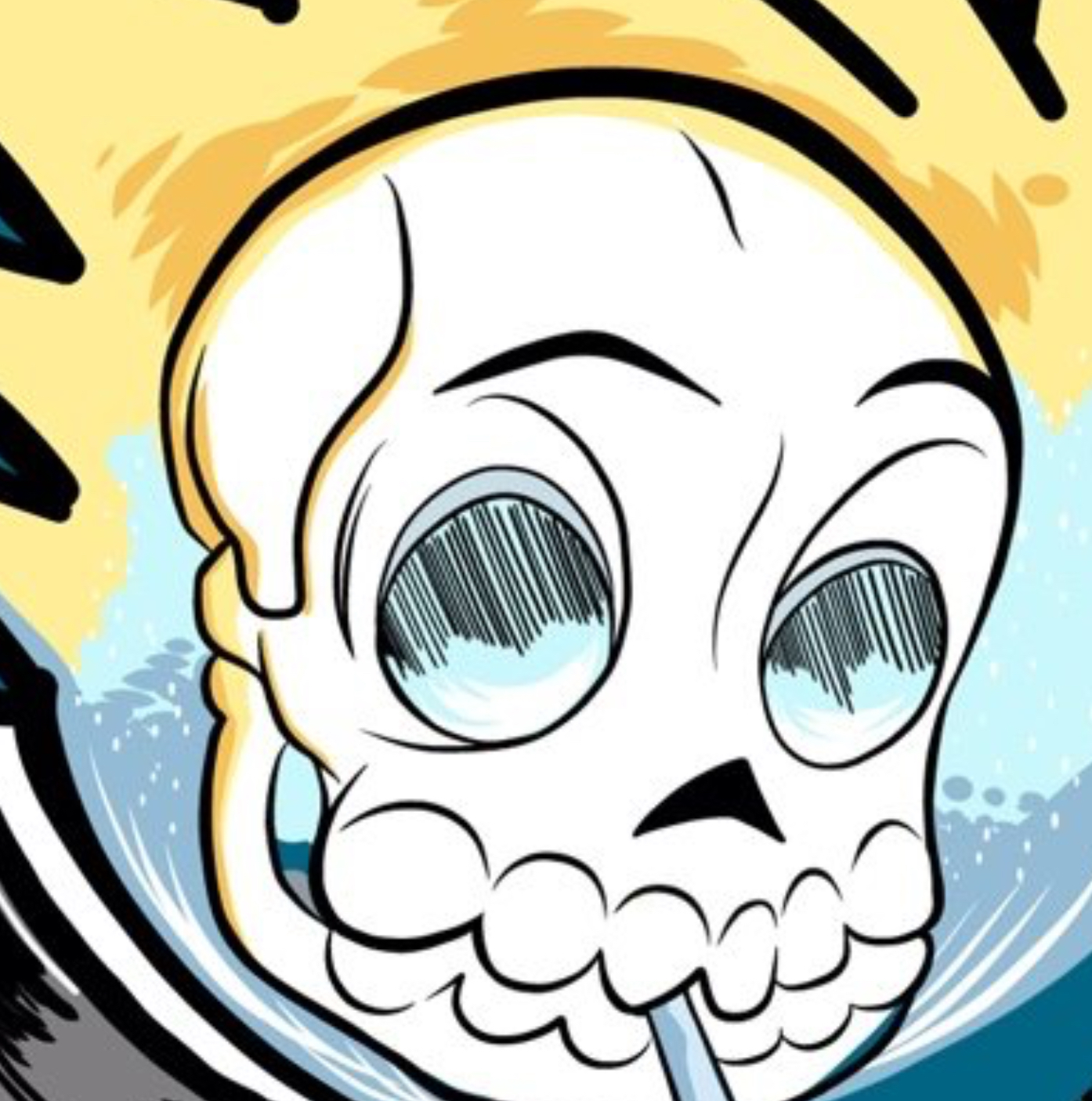 Ghost Rider skull detail