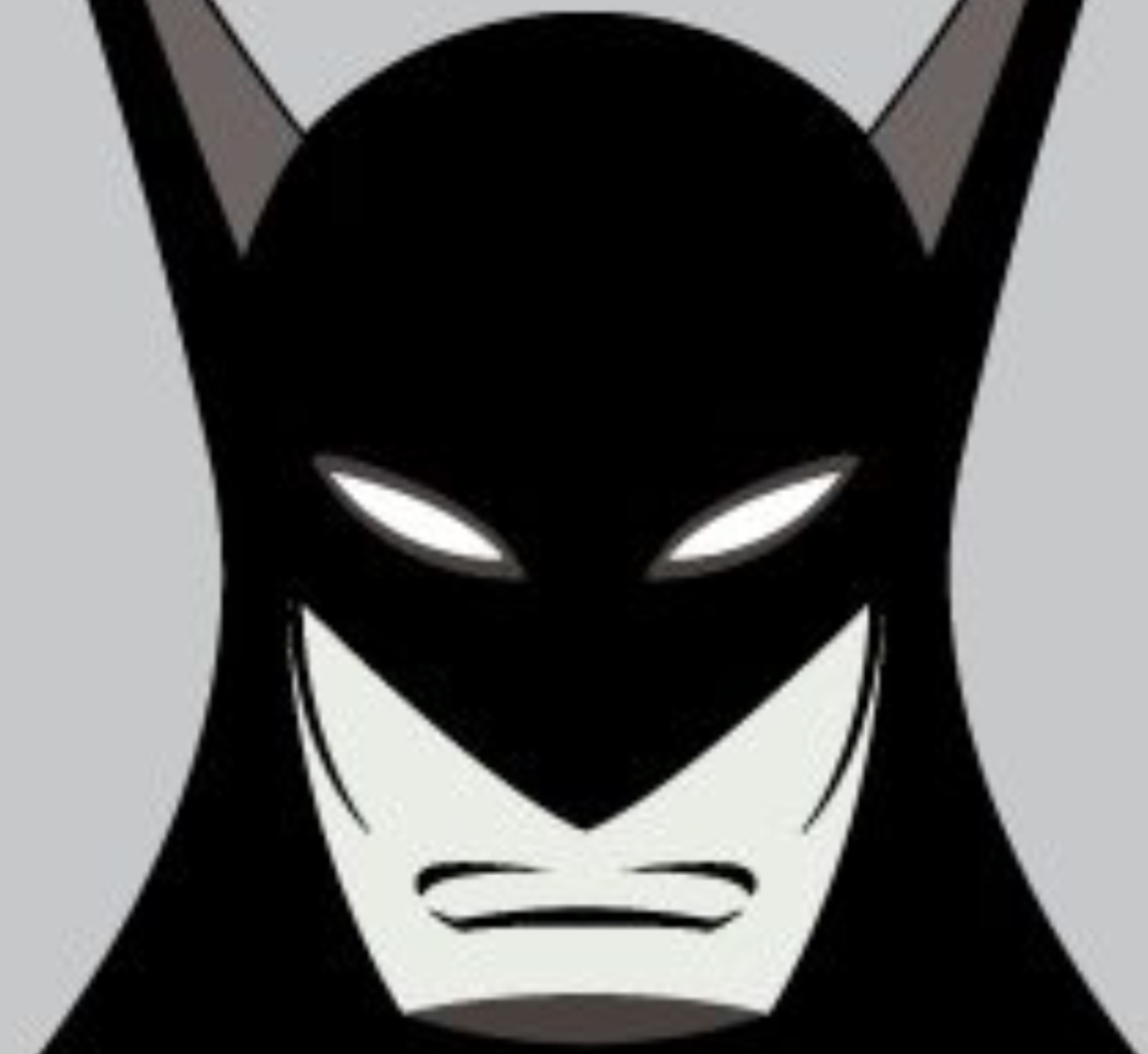 Batman mask and face detail