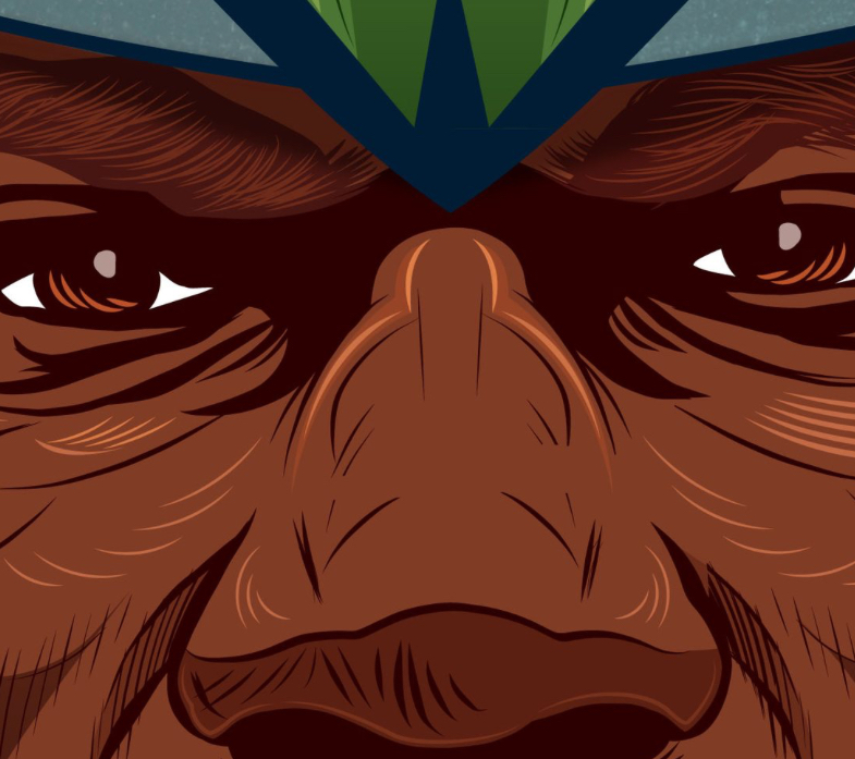 Ving Rhames as Man-At-Arms face detail