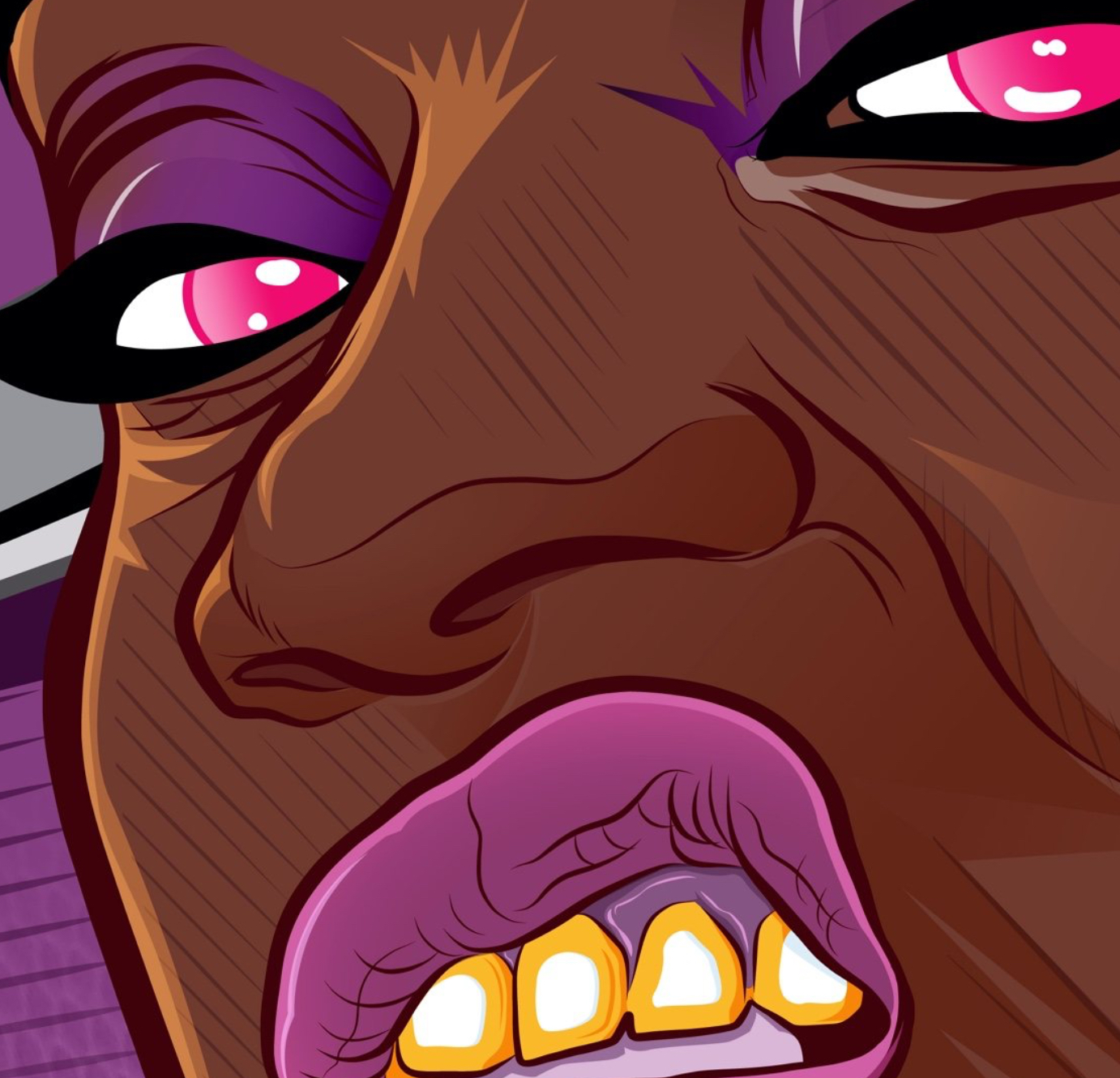 Evil-Lyn face detail