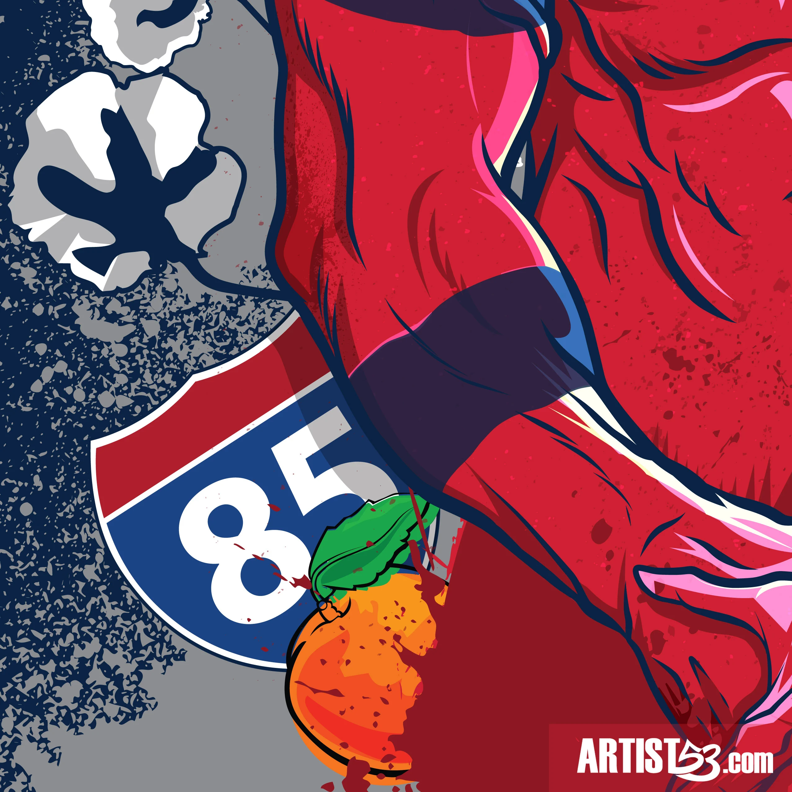 Atlanta Brave artwork detail 4