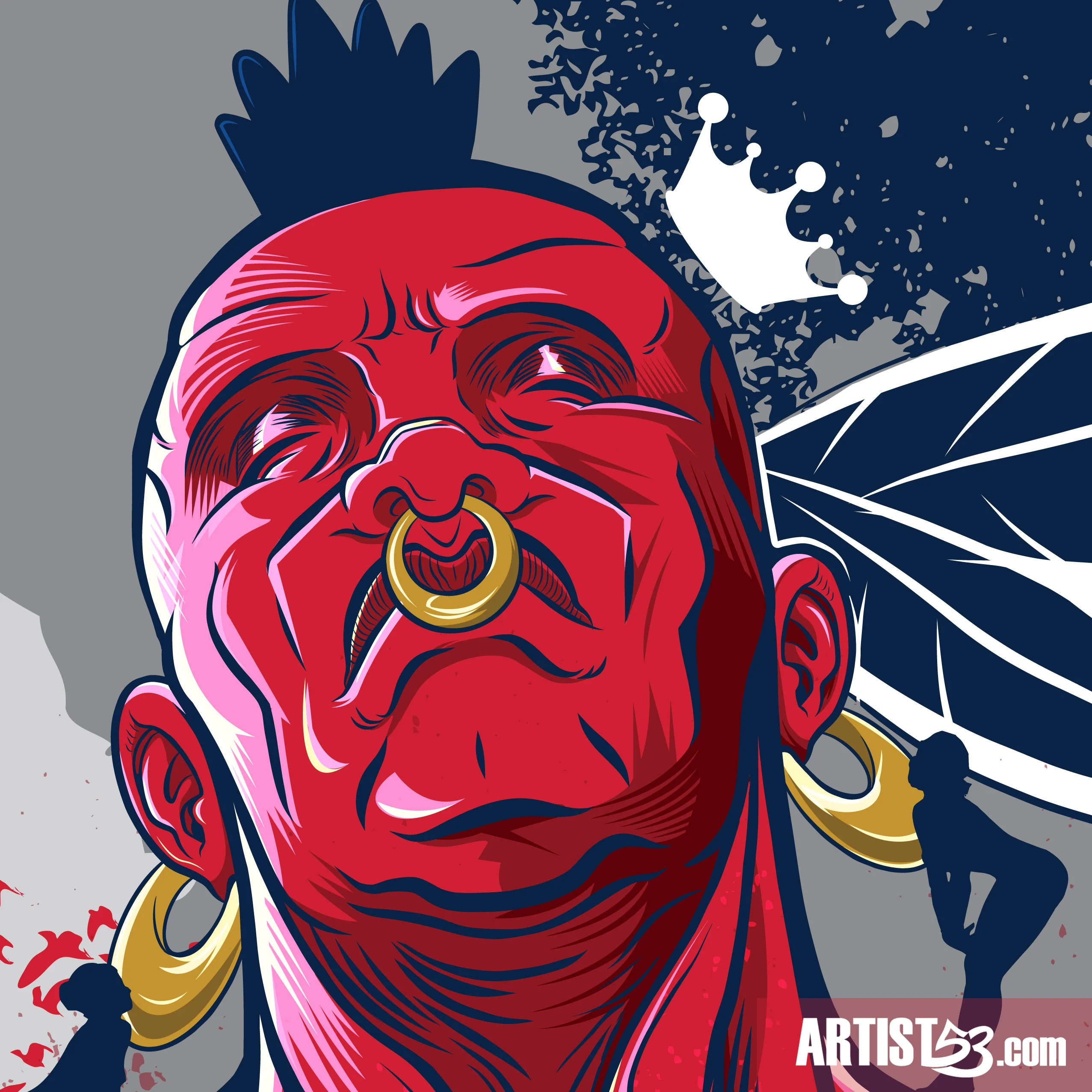 Atlanta Brave artwork detail 7