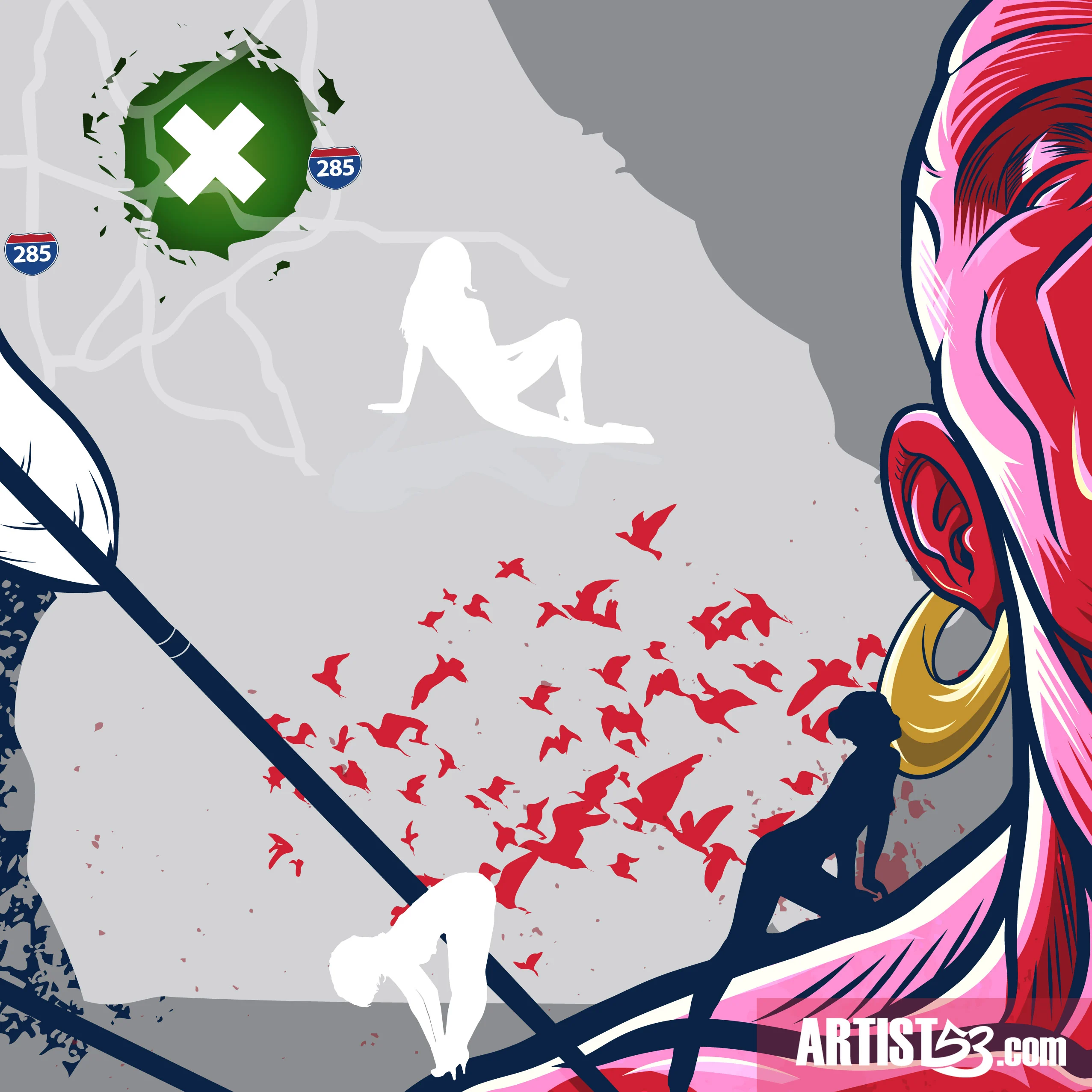 Atlanta Brave artwork detail 8