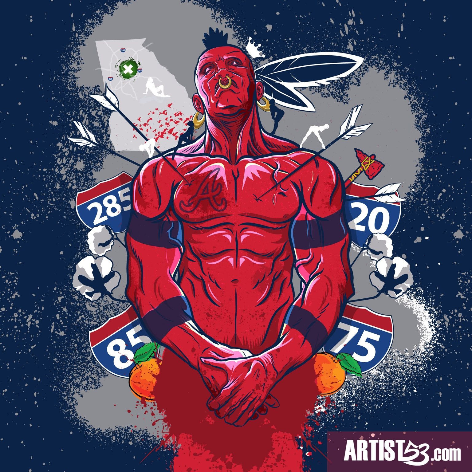 The Atlanta Brave illustration