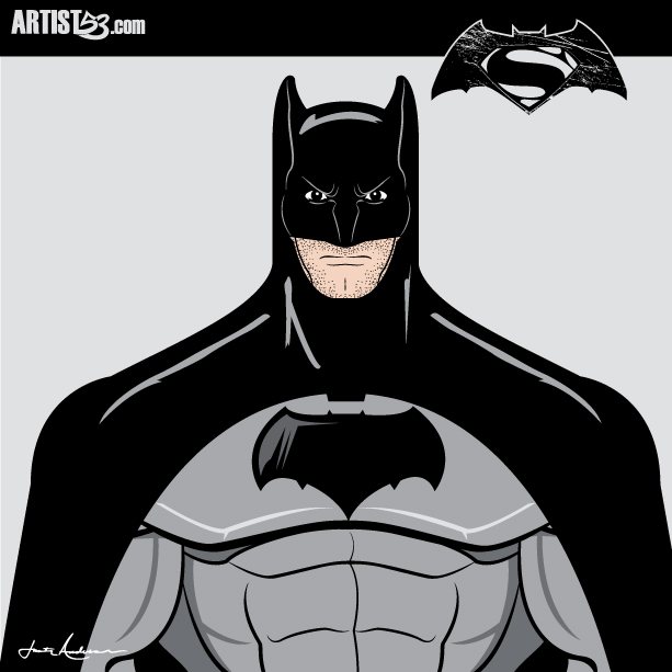 Batman and Superman illustration detail 4 by ARTIST53