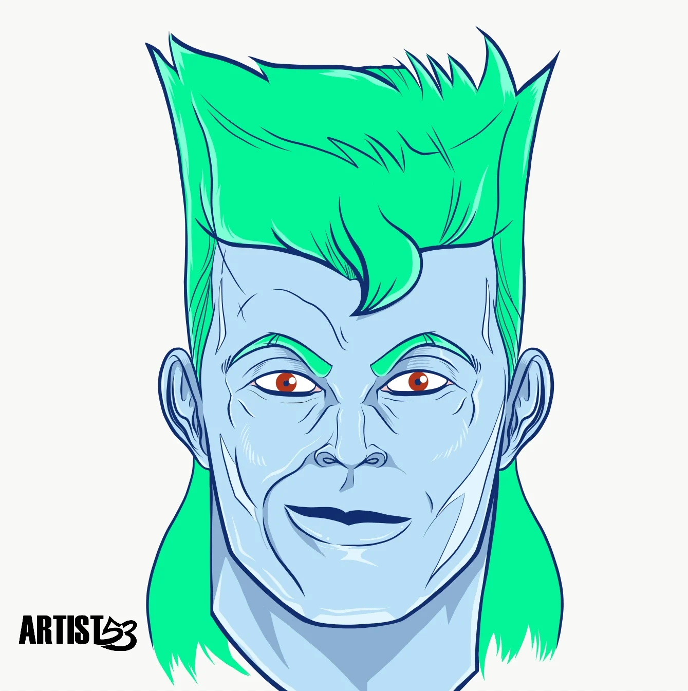 Captain Planet alternate expression by ARTIST53