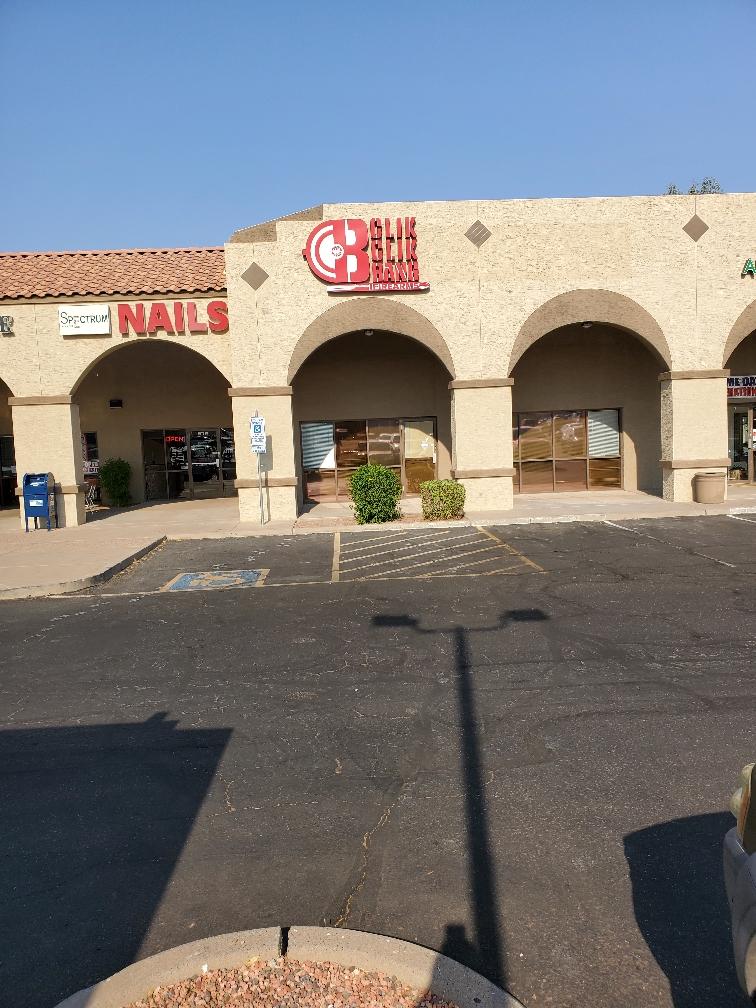 CLIK CLIK BANG storefront during the day