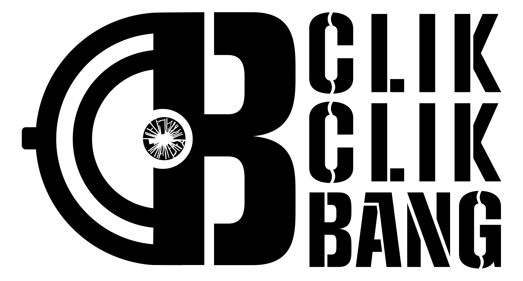 CLIK CLIK Bang iconic B symbol in black