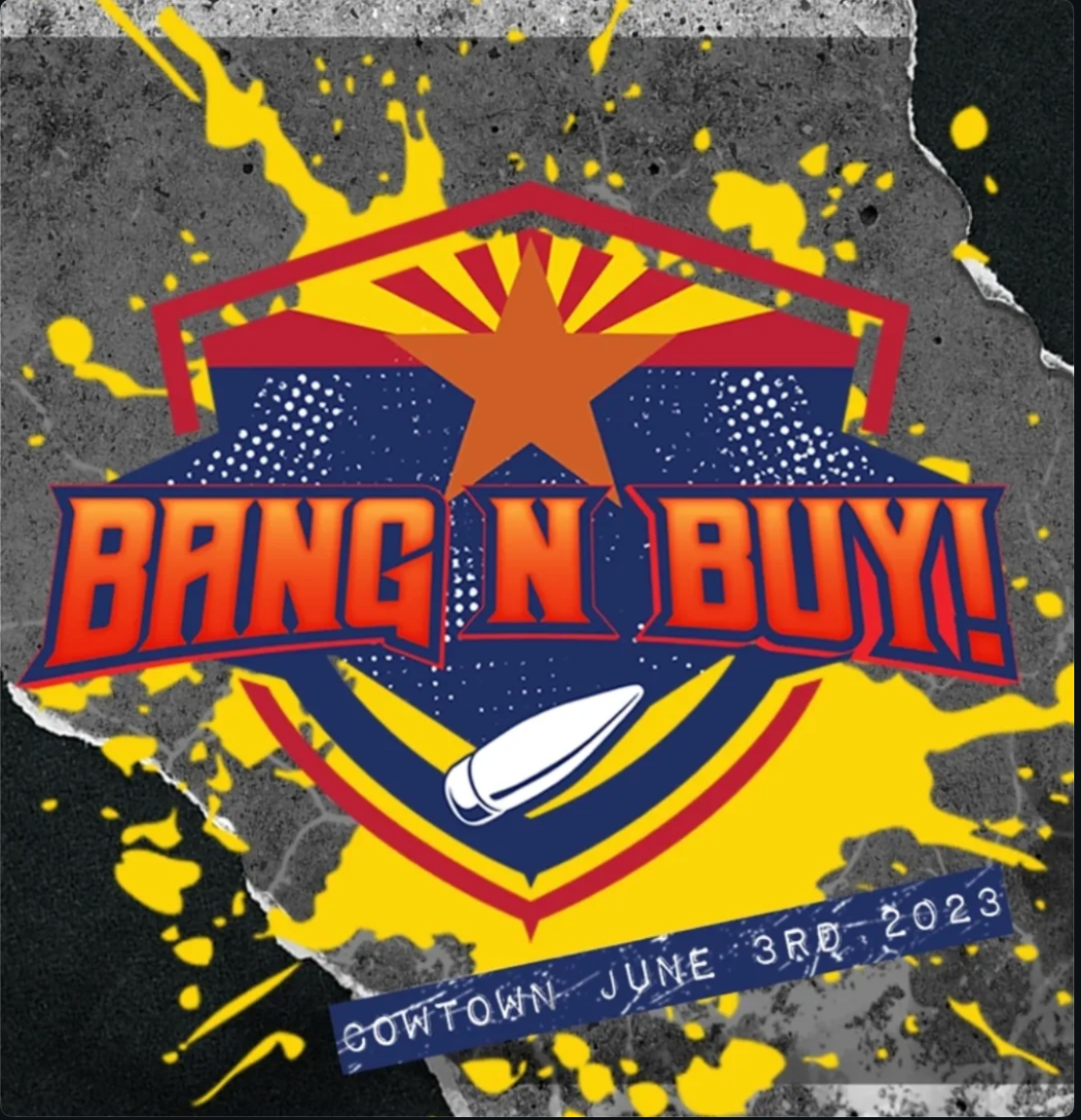Bang N Buy event identity graphic