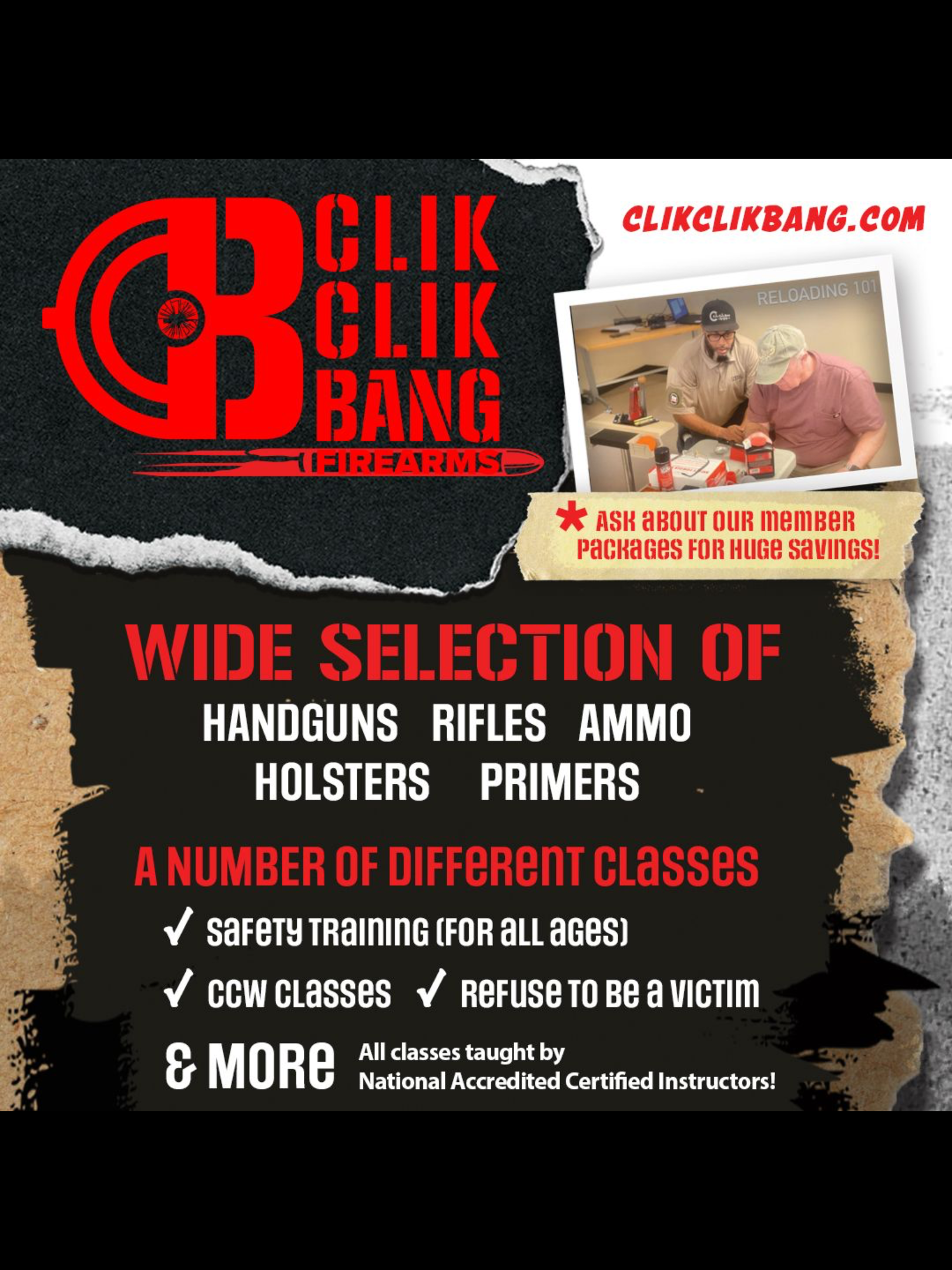 CLIK CLIK BANG Wide Selection social graphic