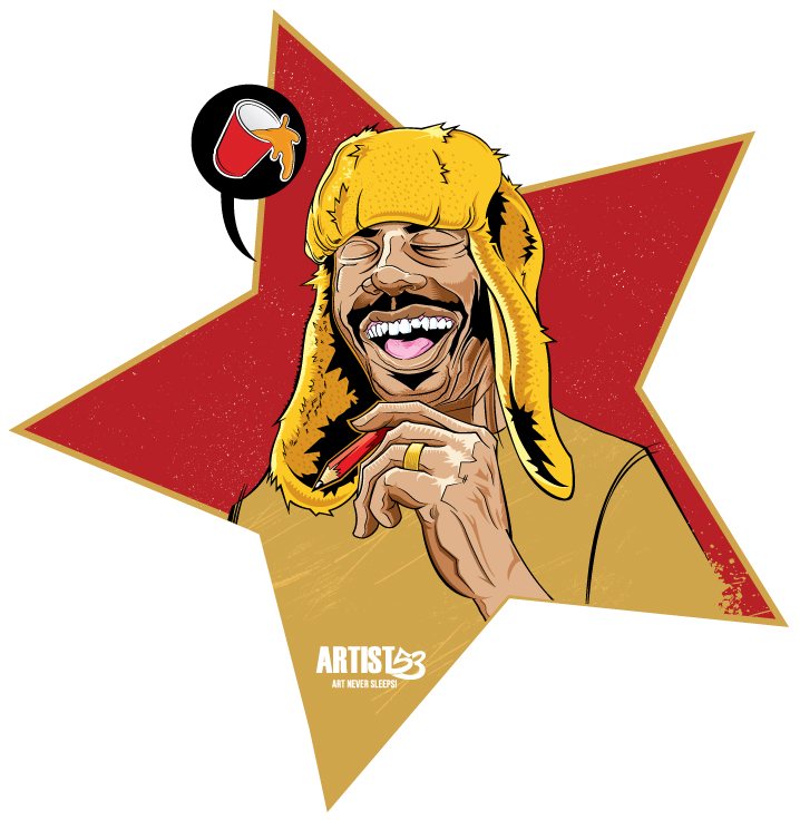 FLAVA DAVE final vector portrait by ARTIST53