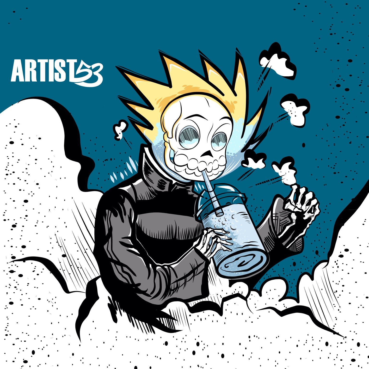 Ghost Rider illustration by ARTIST53