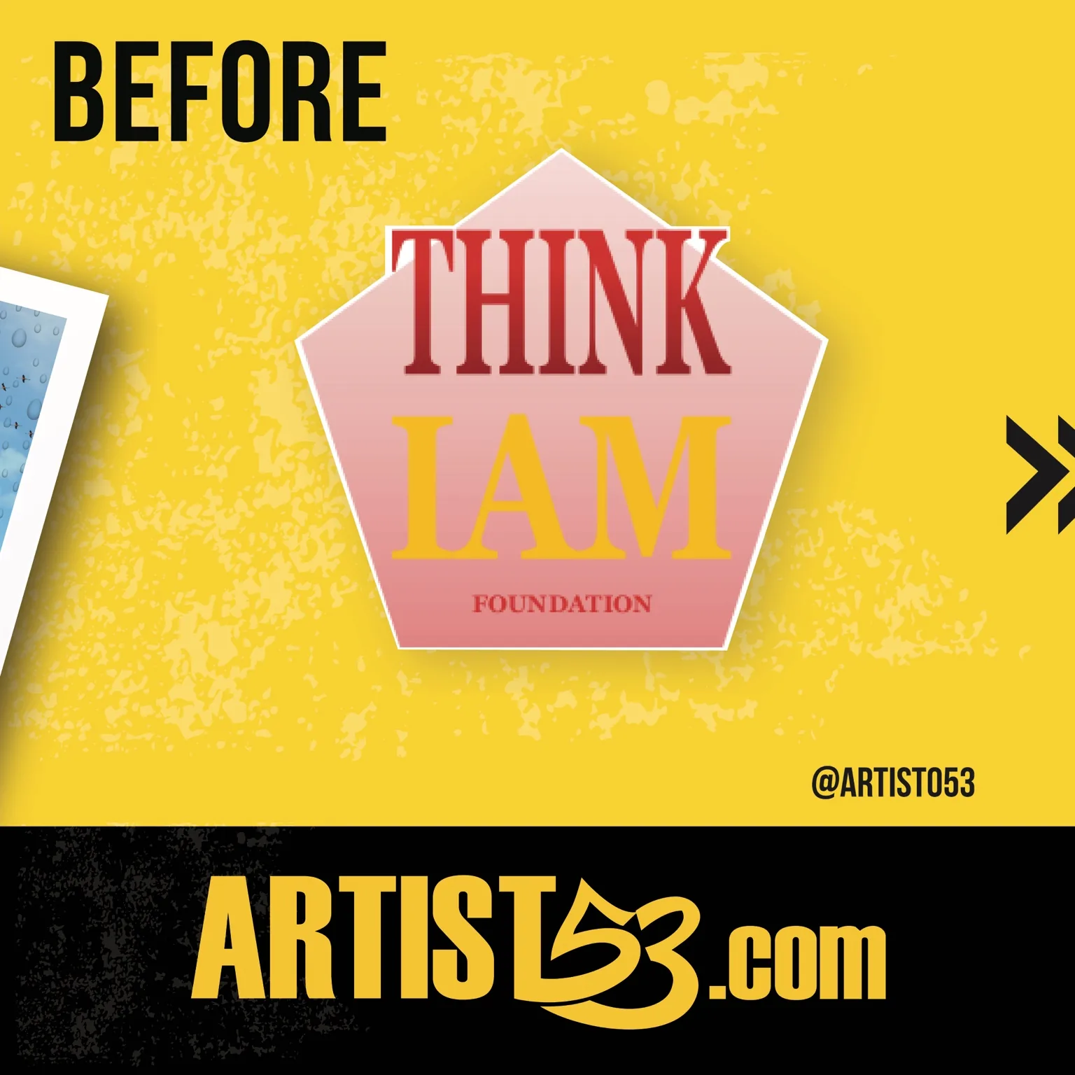 Original I Think I Am Foundation logo before refinement