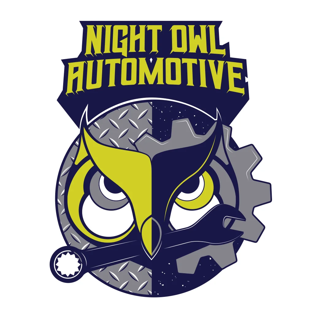 Night Owl Automotive full color illustrative logo