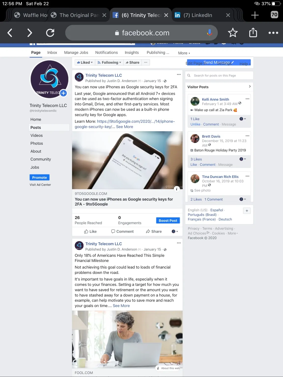 Trinity Telecom telecommunications news and article posts
