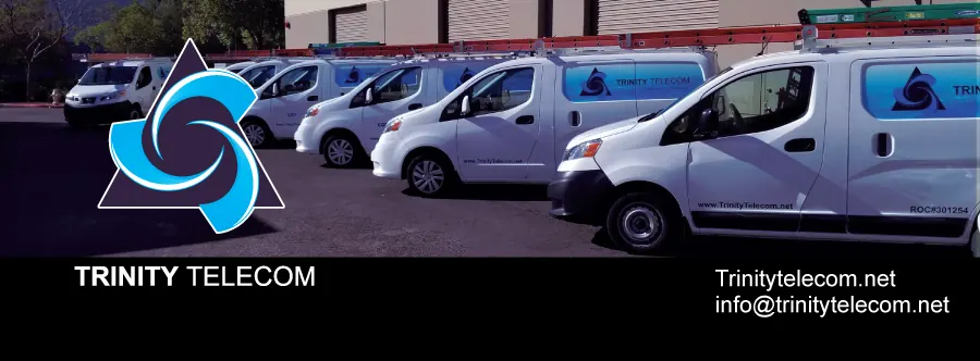 Trinity Telecom branded service vehicle fleet