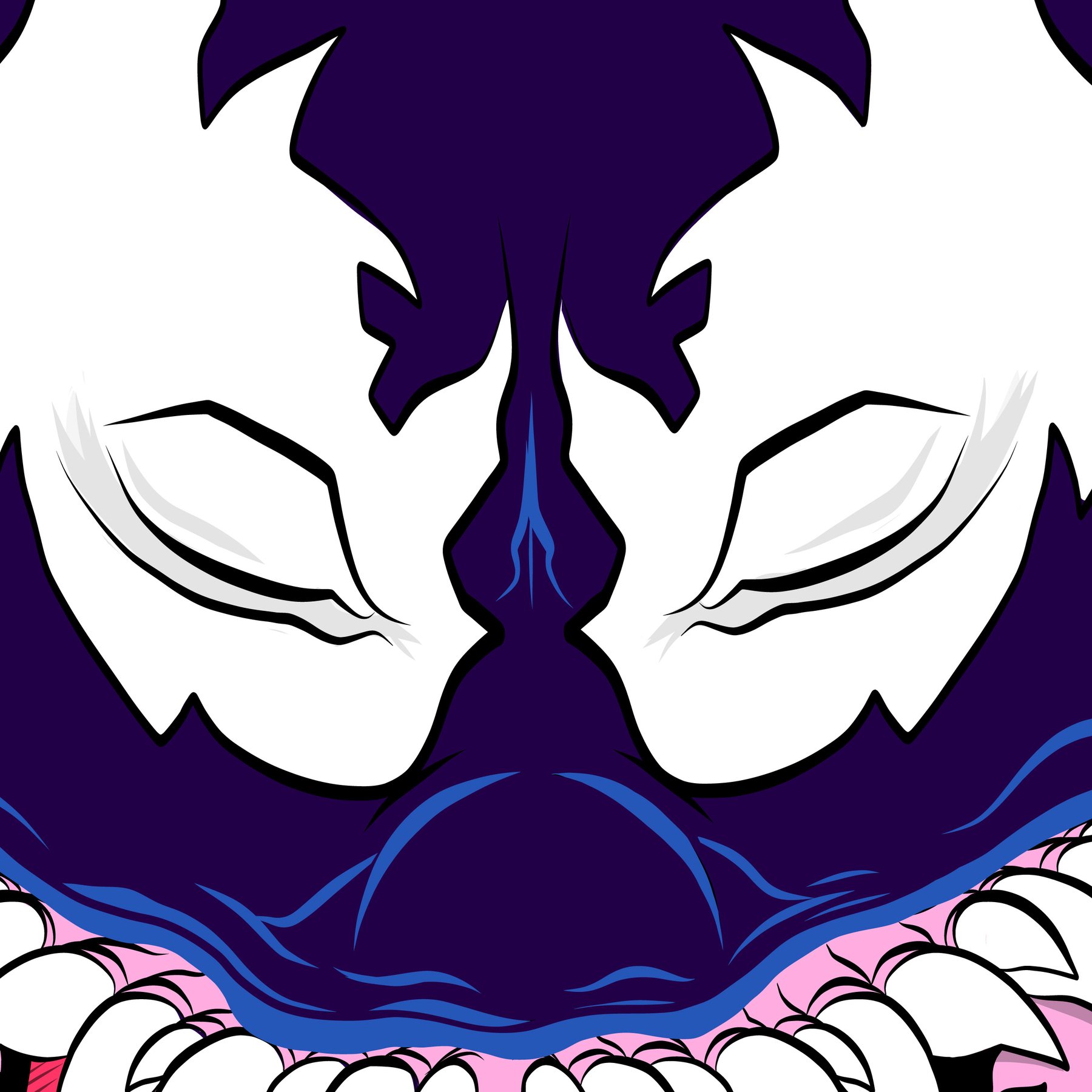 Venom supporting close-up illustration